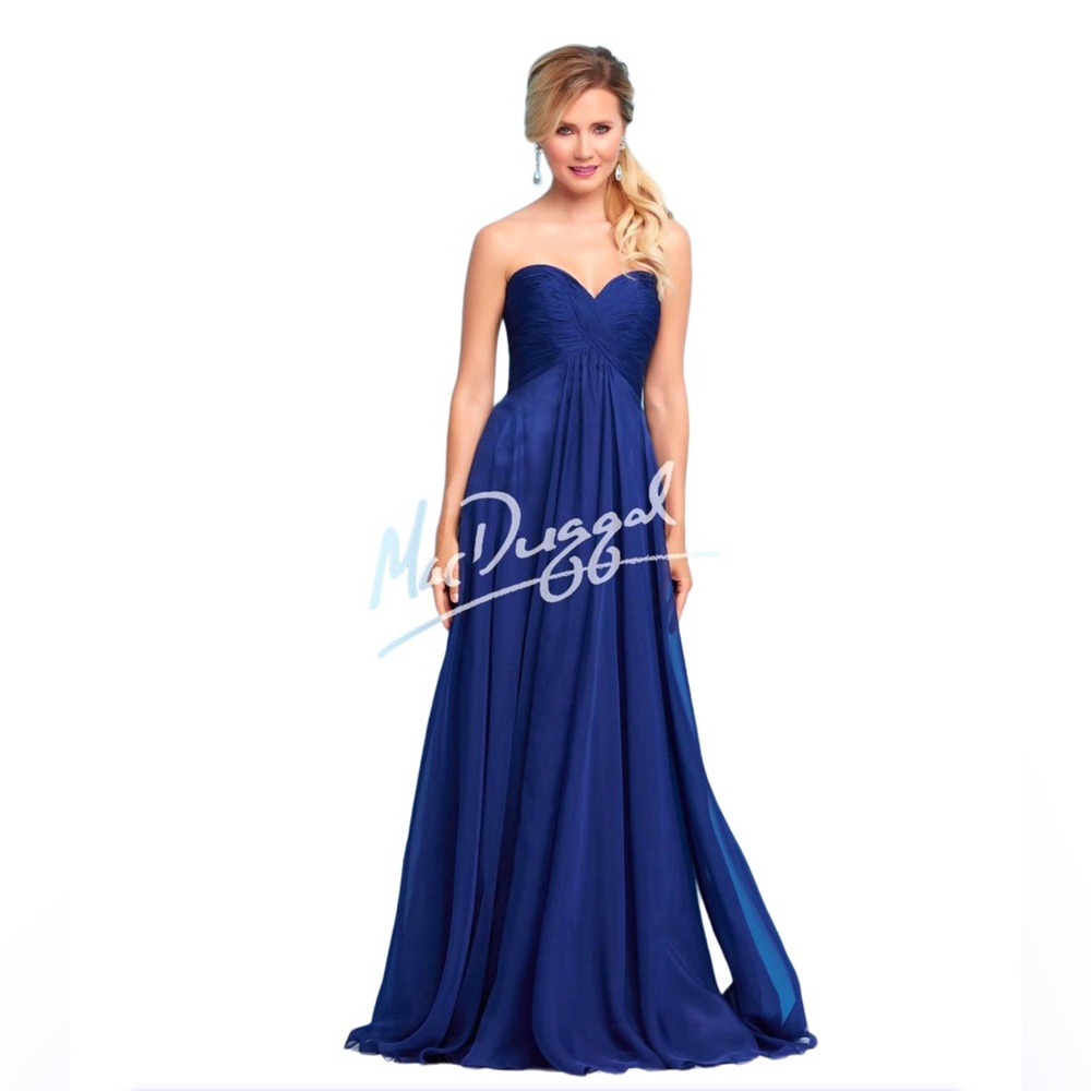 Mac Duggal Evening Strapless Gown Dress‎